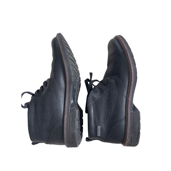 Ecco Leather Lace Up Chukka Boot Size 42 Black Arch Support Orthotic Neutral main image 10